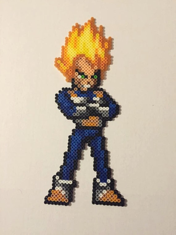 Vegeta Perler Bead Design by RatedEforEveryone on Etsy