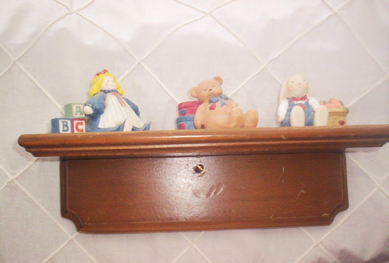 vintage baby room wood shelf Haute Juice