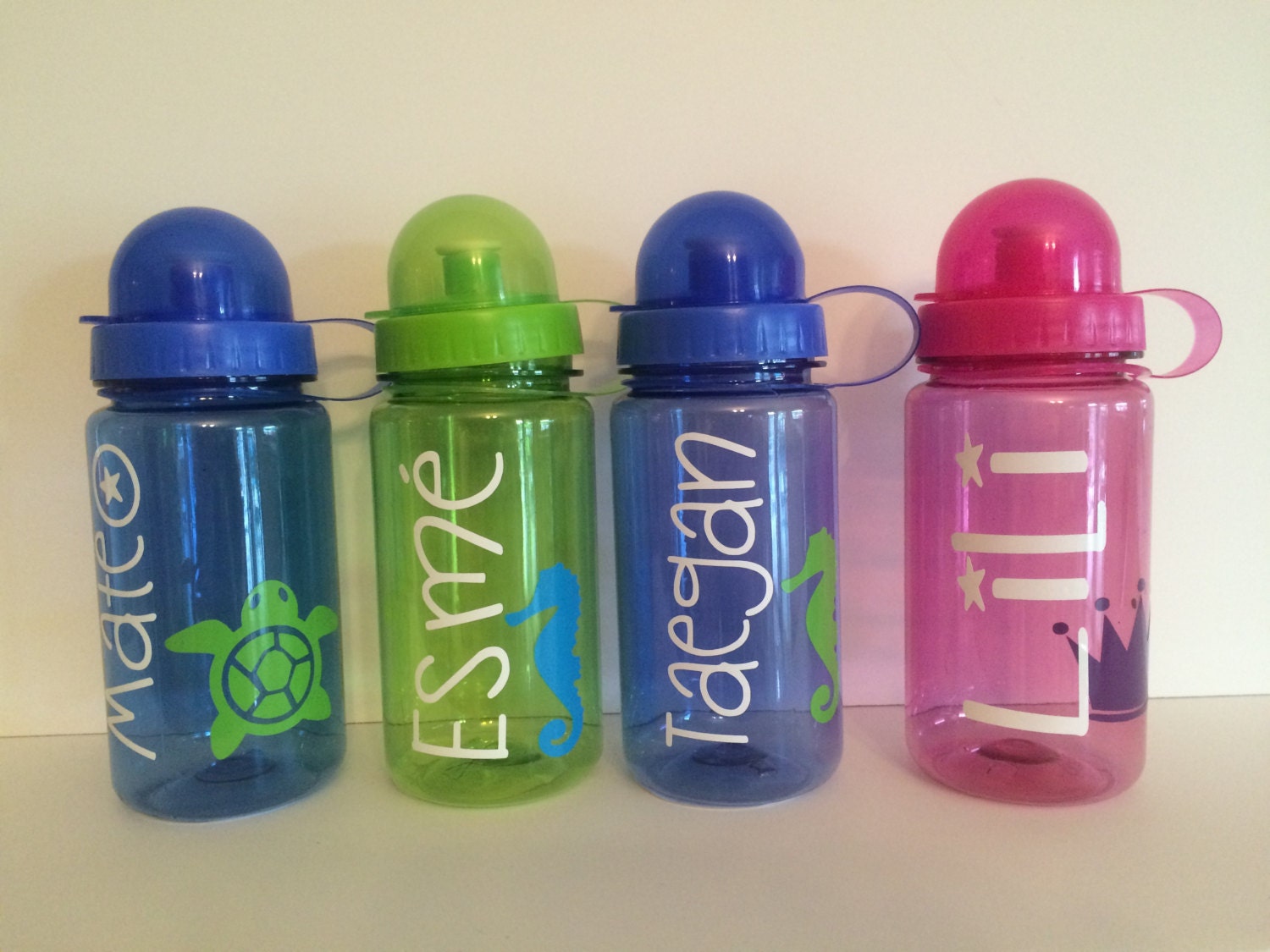 Plastic Water Bottle Personalized Kids Water by KissMasonJars