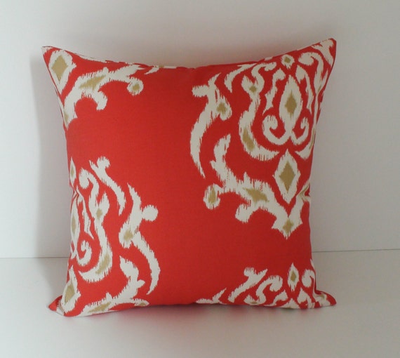 Sale Outdoor pillows 18x18 Coral outdoor pillow by PillowCorner