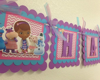 Doc McStuffins Banner, Doc McStuffins Birthday Banner, Doc McStuffins Birthday, Doc McStuffins Party, Doc McStuffins
