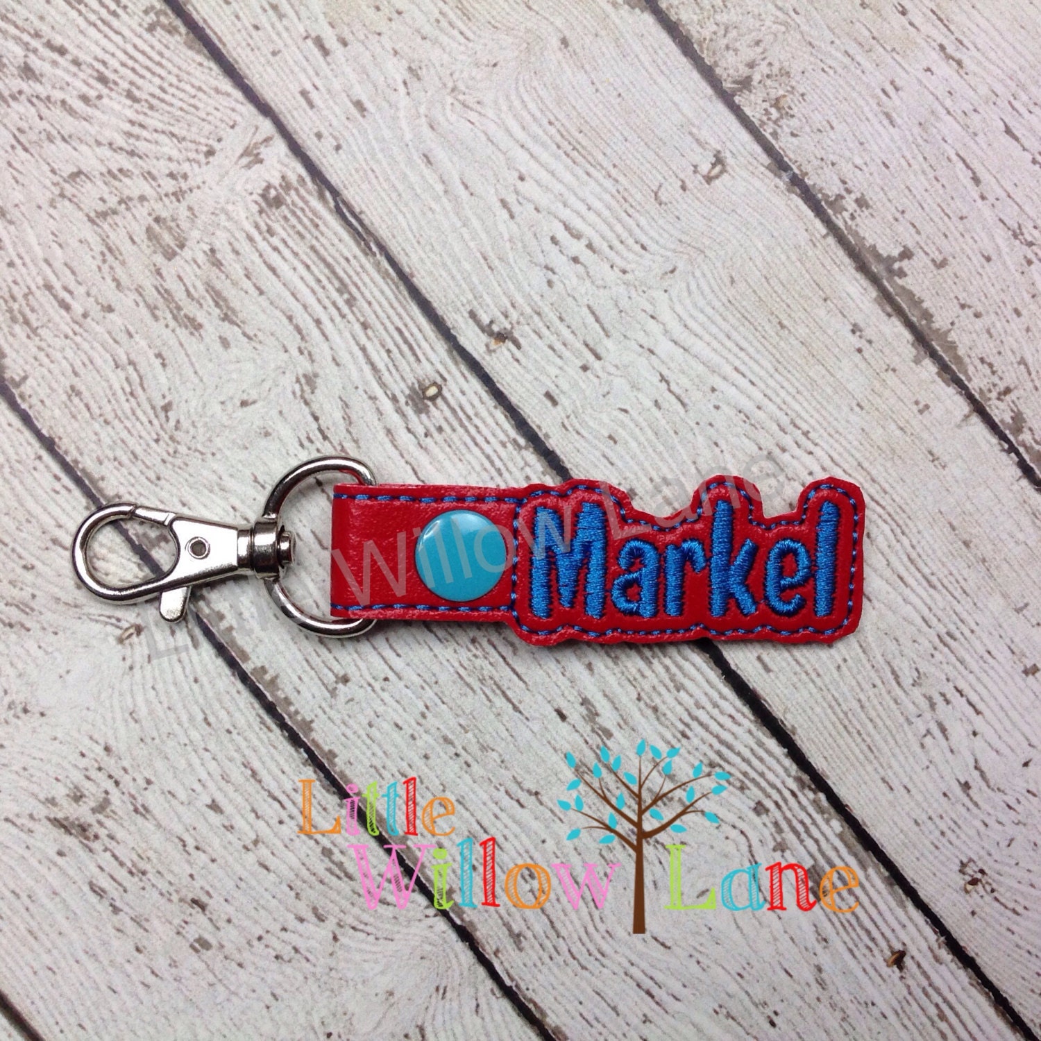 Markel Key Chain Custom Name Key Chains by LittleWillowsLane