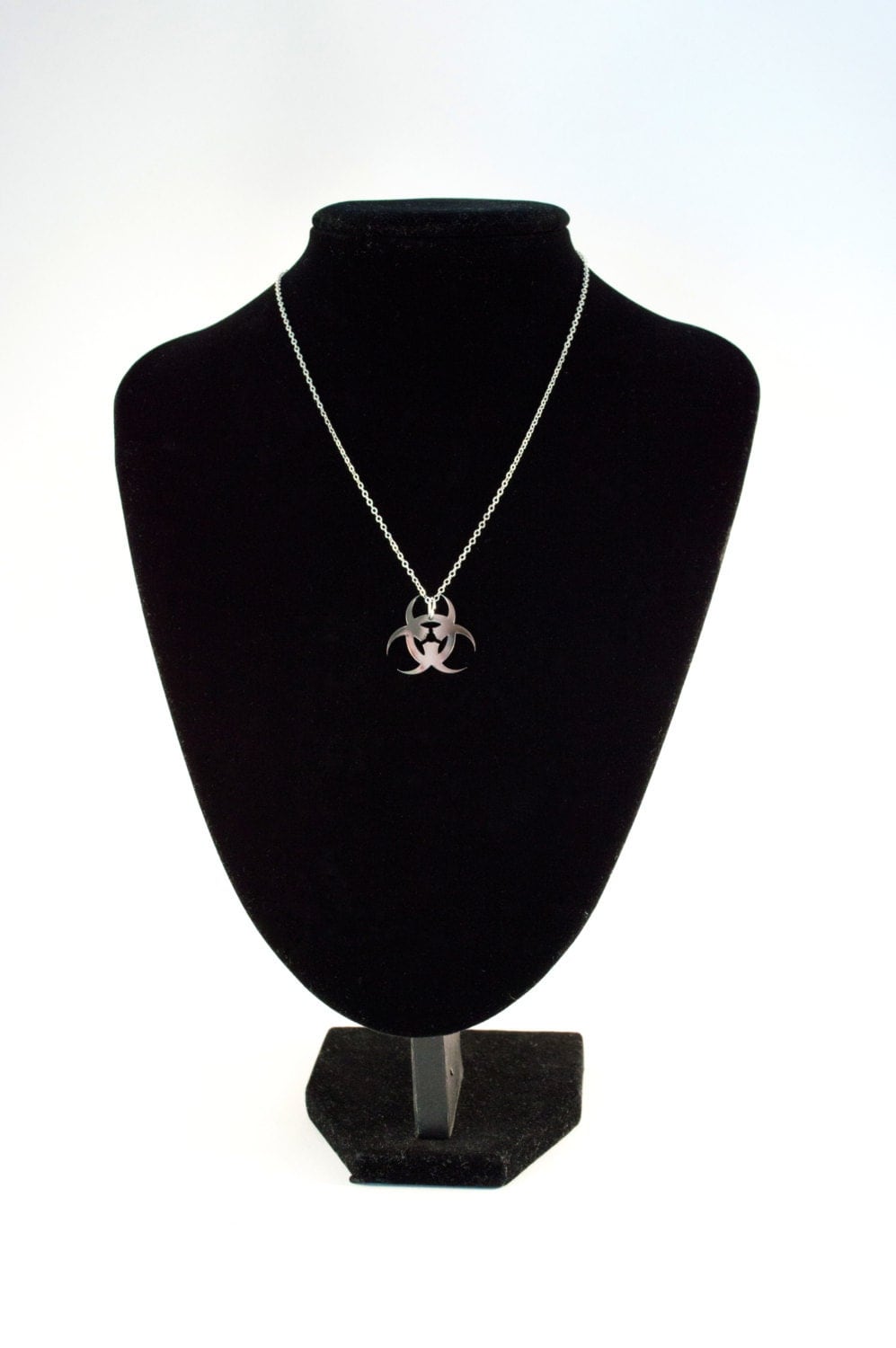 Resident Evil Biohazard Necklace Sterling silver chain