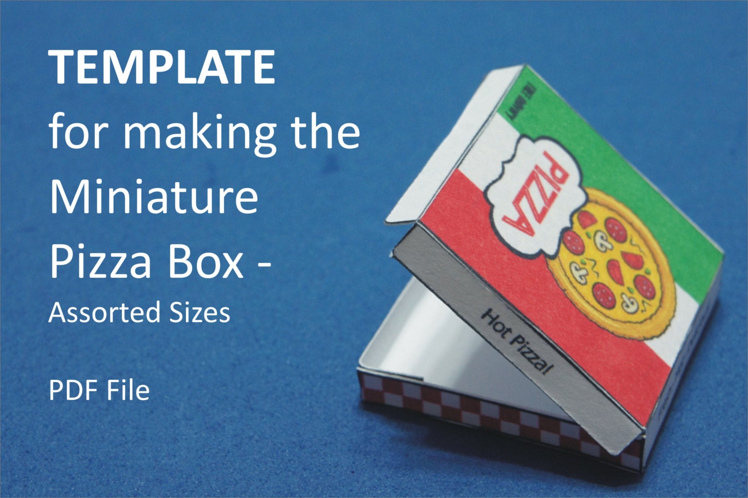 Miniature Pizza Box Template