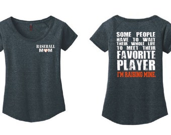 Baseball Mom Shirt Baseball Shirt Baseball Mom TShirt Baseball Mom Tee Baseball Mom Shirts Sports Mom Baseball Tee Ladies Scoop Neck DM433