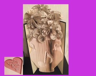 Book Folding Pattern - Music Note Vase - 199 Folds - Measure, Mark & Fold - Pattern#122