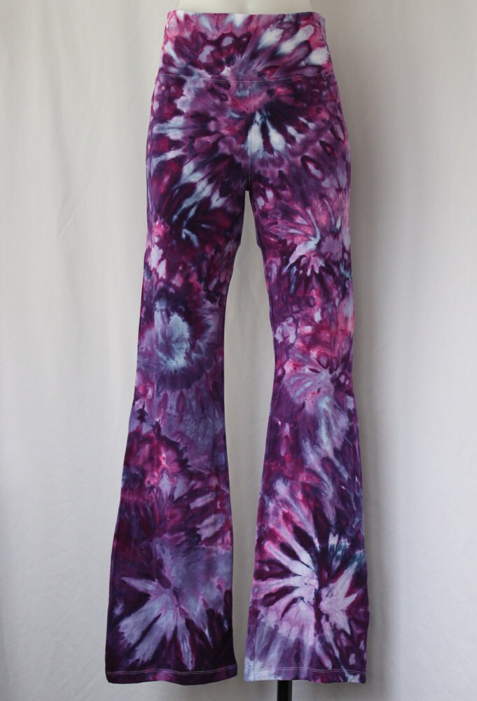 Tie Dye Yoga Pants Ice Dyed Clothing Dark by ASPOONFULOFCOLORS