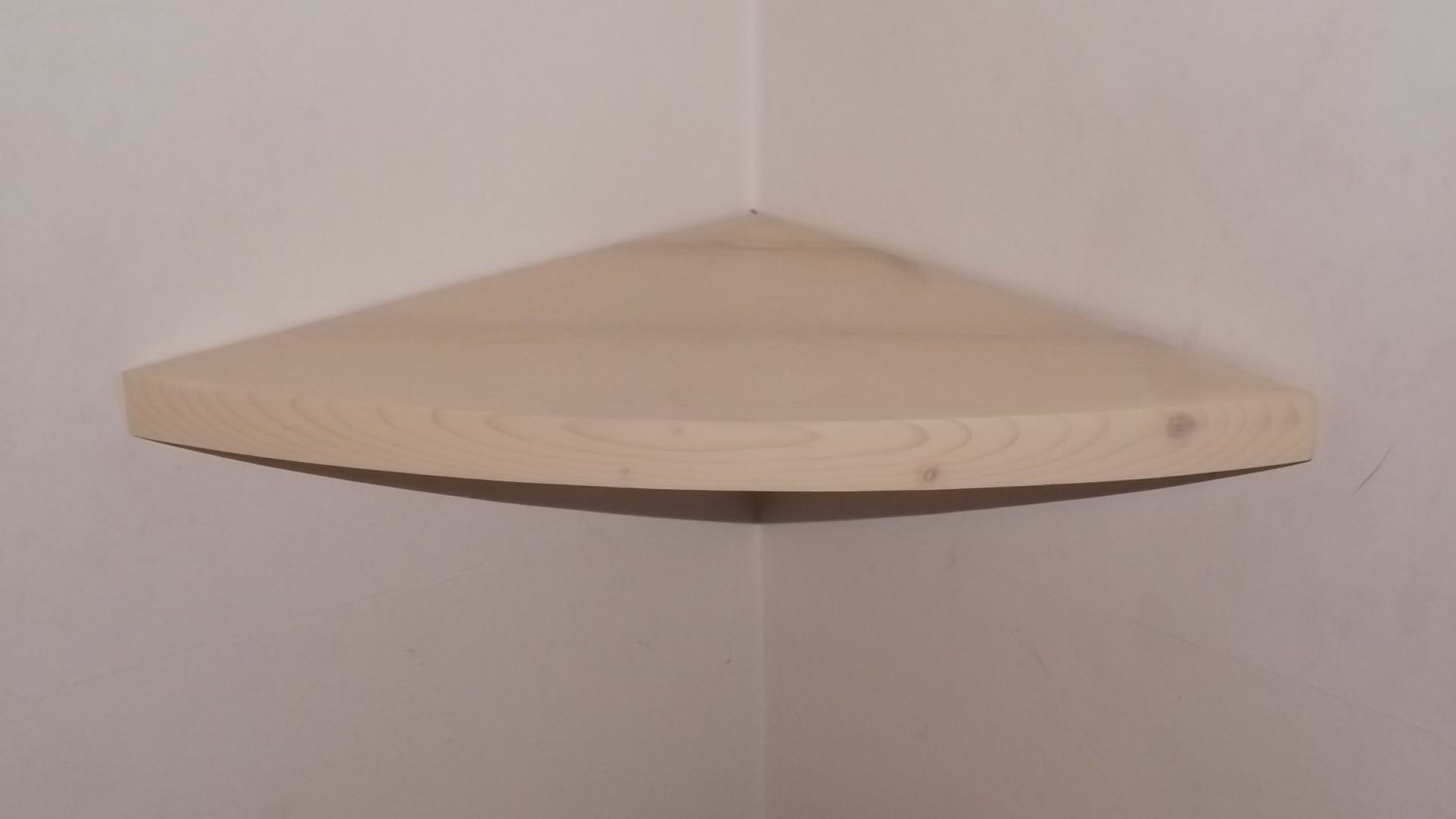 24 Inch Rounded Floating Corner Shelf Choose a by BAwoodworking