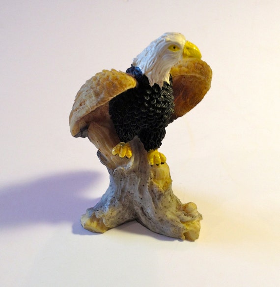 American Eagle Figurine Miniature Statue Bold Eagle by MeFoundit