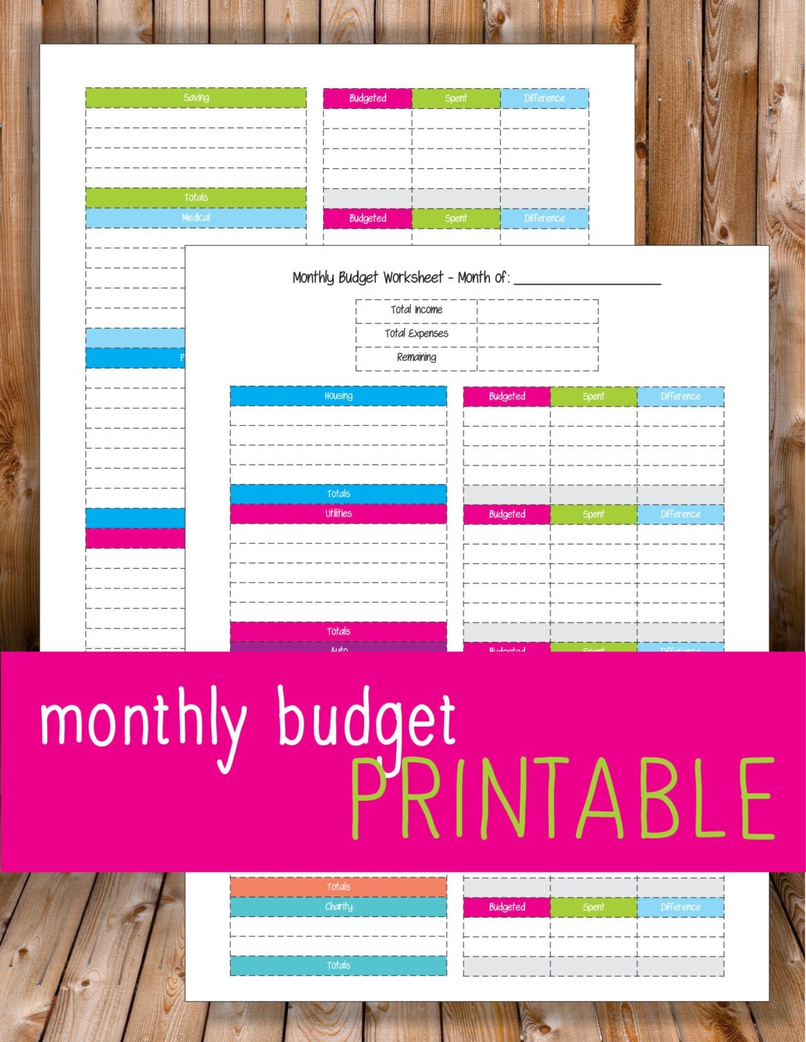 monthly budget