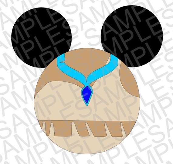 Disney Inspired Pocahontas Mickey Ears SVG by ...