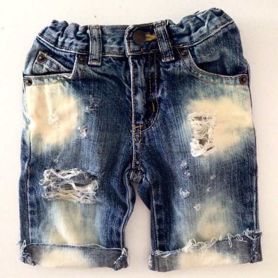 Destroyed Baby & Toddler Denim by LAVbyLV on Etsy