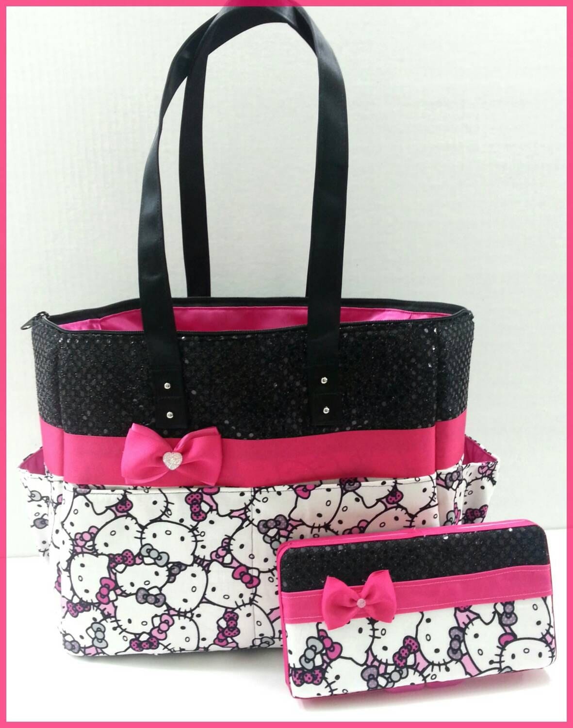 sequin diaper bag