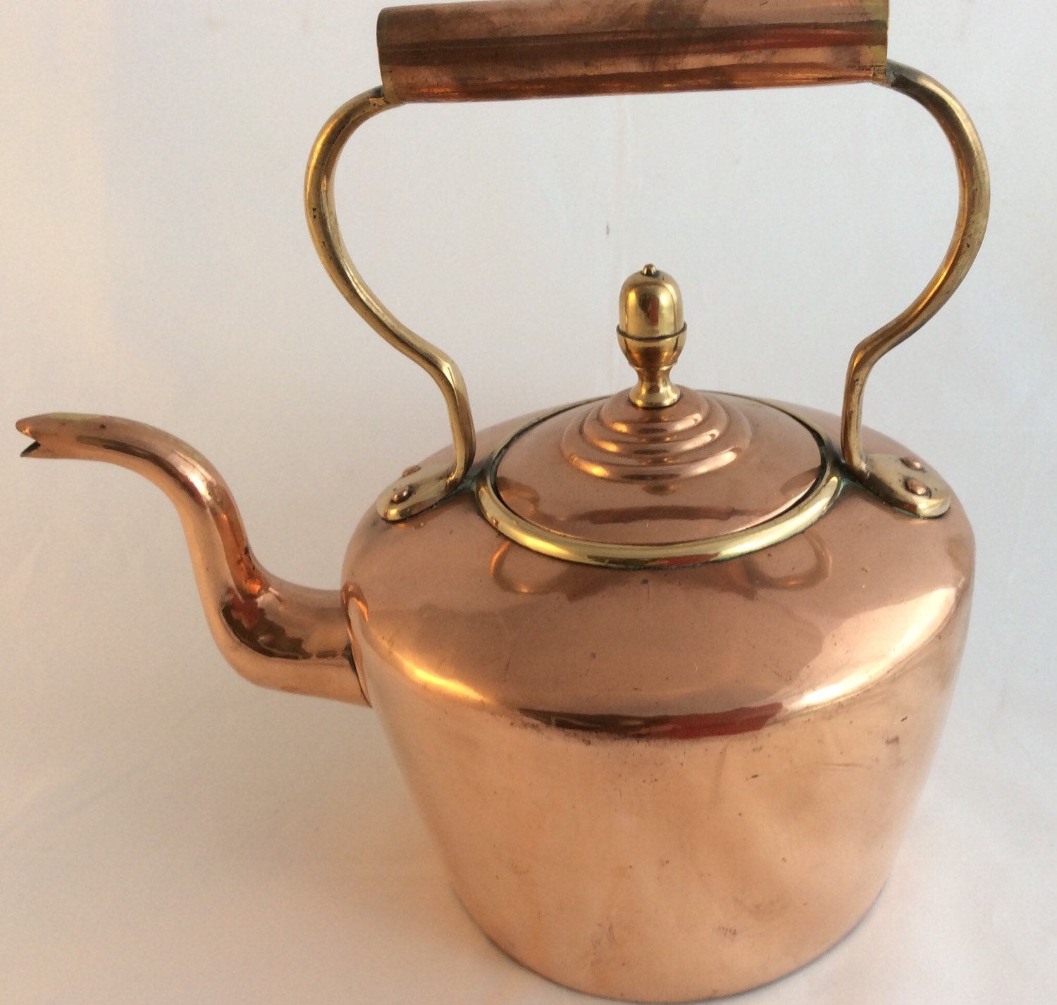 Large Copper Kettle From The 1800's