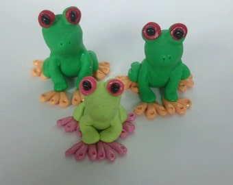 Items similar to Polymer Clay Frog Ring Holder on Etsy