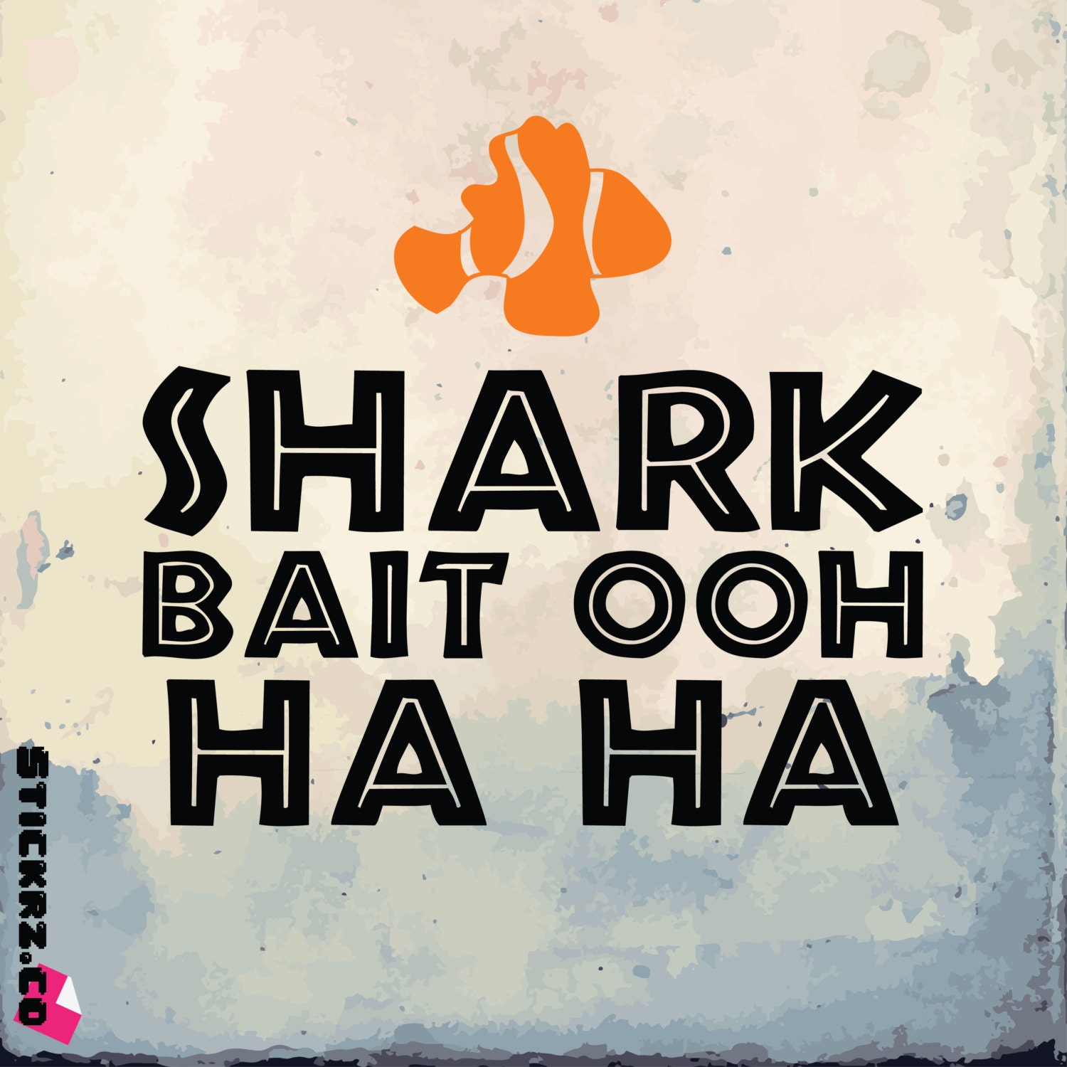 shark bait ooh ha ha finding nemo vinyl decal sticker by ...