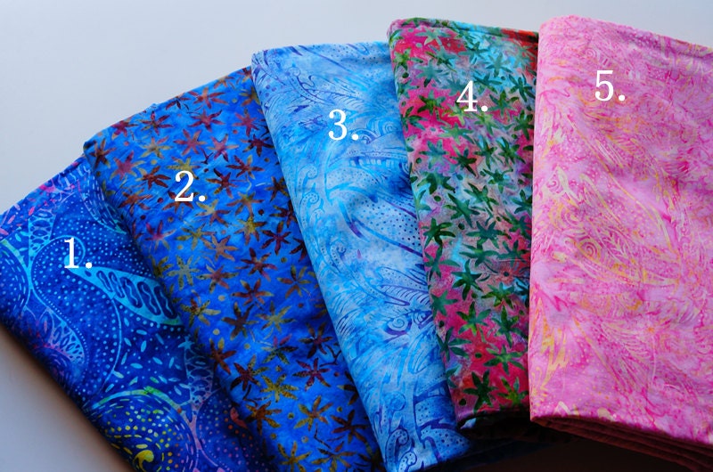 Hand Dyed Bali  Batik  Cotton  Quilt Fabricsold by