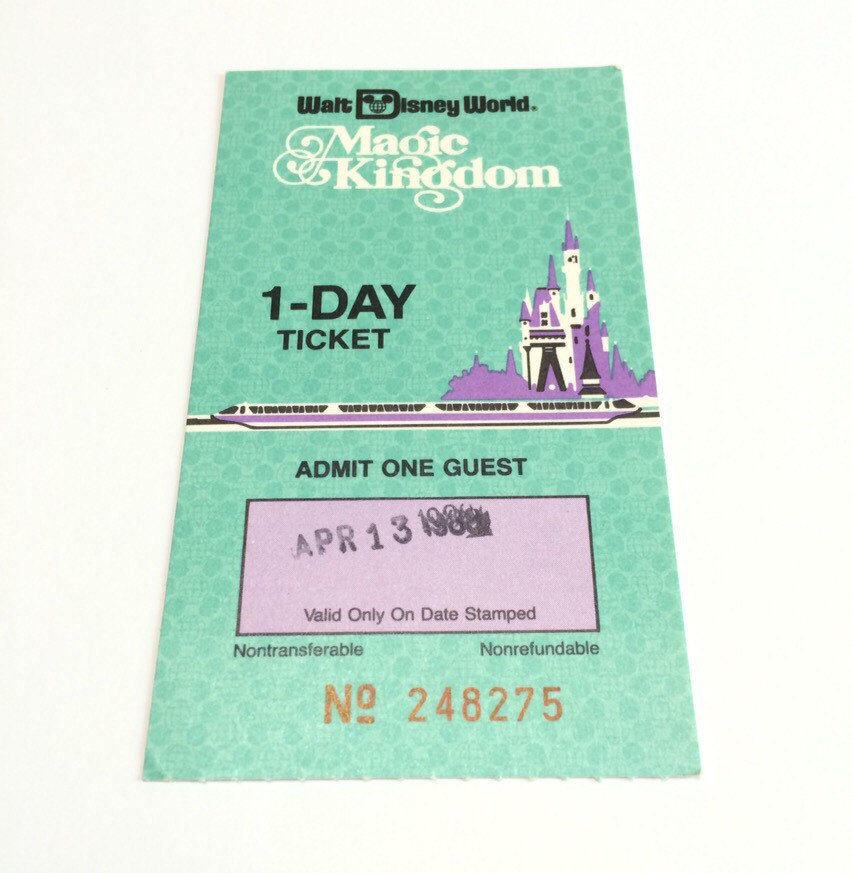 1 day value ticket disney world magic kingdom dates