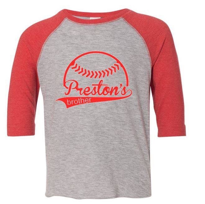 baseball style shirt