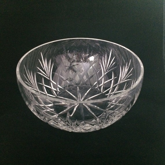 Large Vintage Cut Crystal English Trifle by NanasCherishedChina