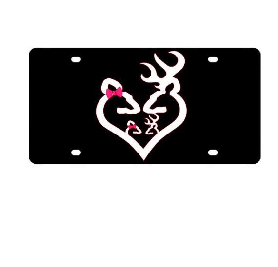 Browning Deer Family License Plate