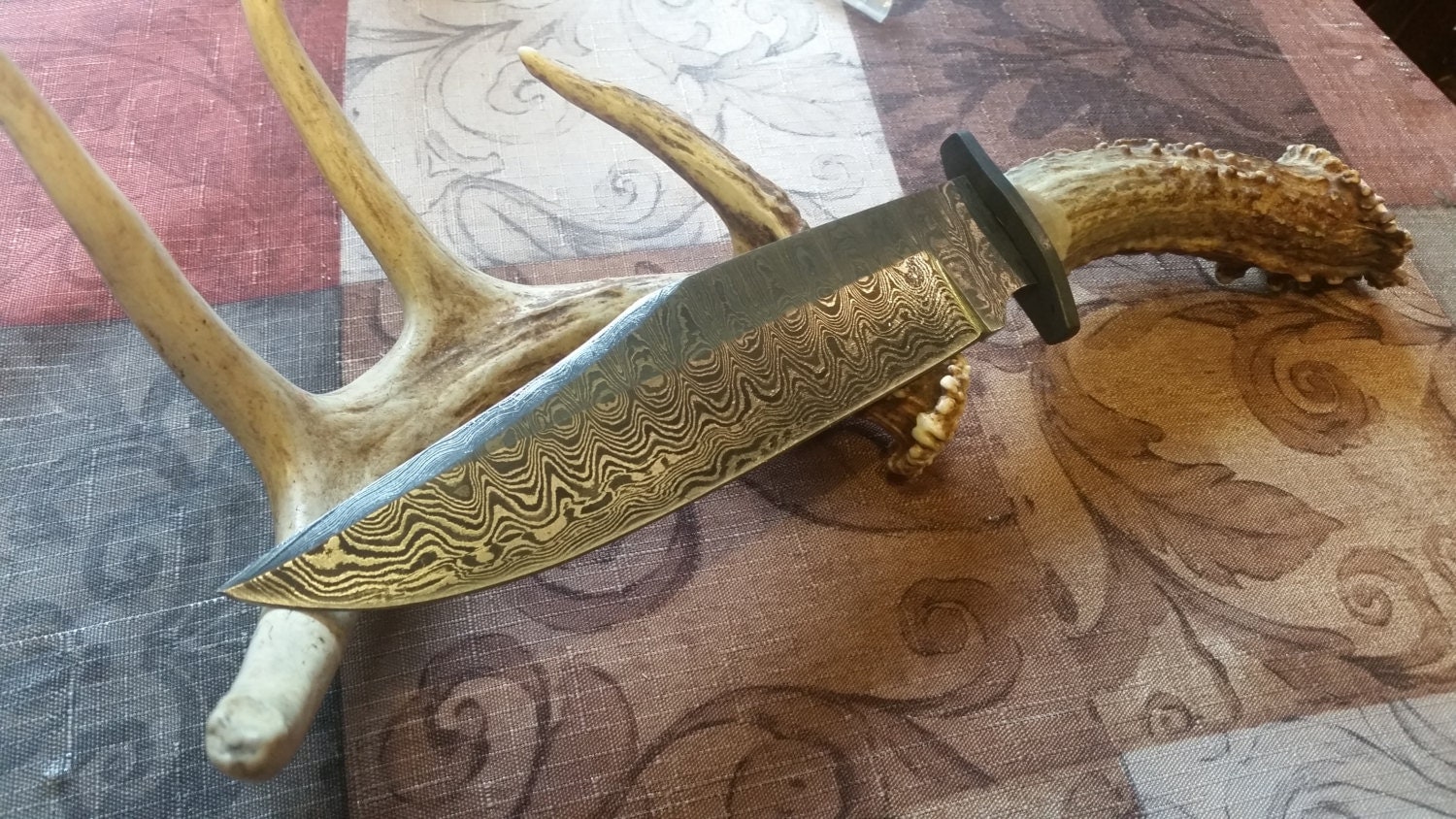 Custom Handmade Deer Antler Knife With by TheLuckOfTheBuck on Etsy