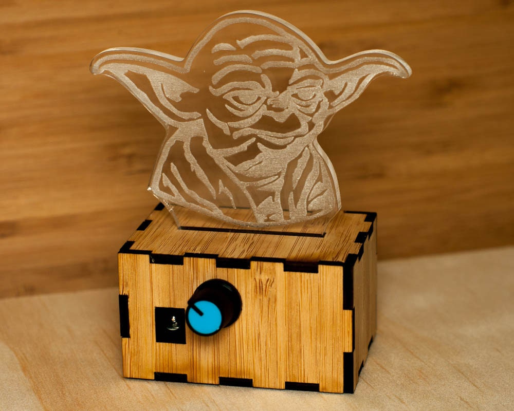 Yoda bust lamp Star wars lamp baby Yoda night light by lampUp