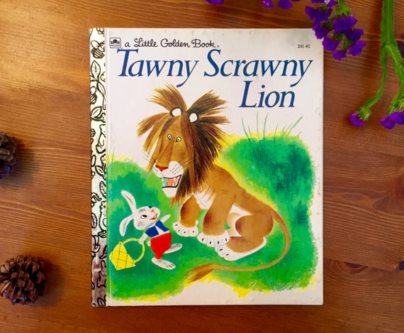 Tawny Scrawny Lion Vintage Little Golden Book