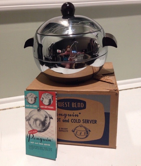 Vintage West Bend Penguin Hot and Cold Server by GoobernoidFinds