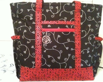 Cloud Smile Pattern Print Leather Tote Bag