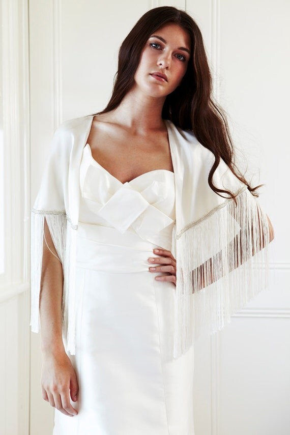 boho bridal cape