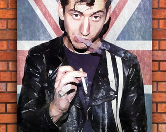 <b>Alex Turner</b> Arctic Monkeys Leinwand Kunstdruck A1 A2 A3 A4 - il_340x270.796378373_5my6
