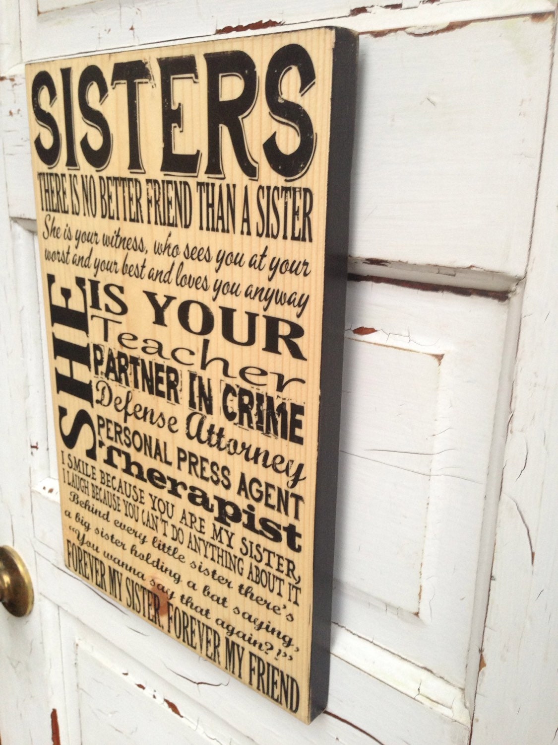 Sisters Sign Sisters Art Sisters Decor Adult by SouthernPressWorks