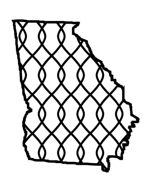 Download Georgia Chain svg dxf silhouette pattern Georgia state svg