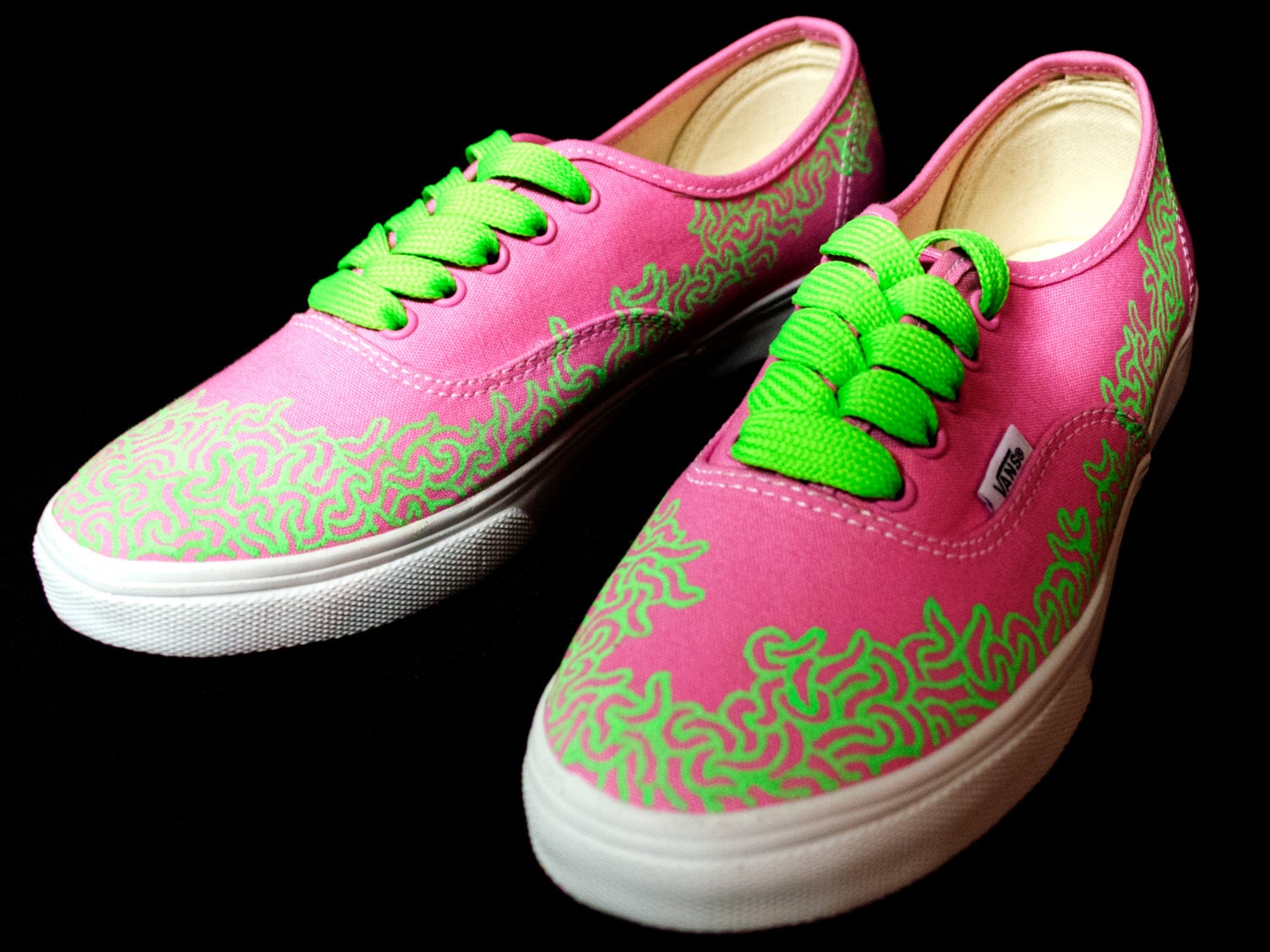  Custom Vans Shoes  Female Size 8 Title Organized Flow