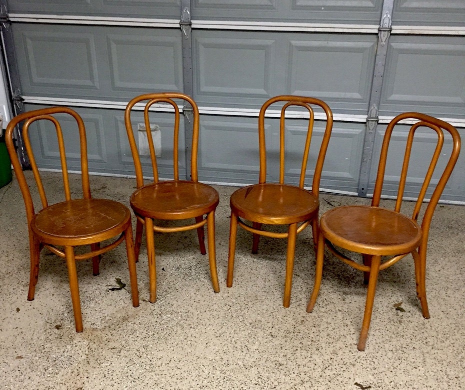 Great Northern Chair Co. Set of 4 Bentwood Chairs Style 1065