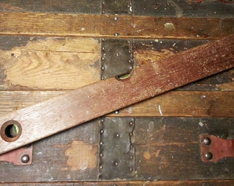 Vintage Antique Exact Level Co. 24" Wood Level Tool