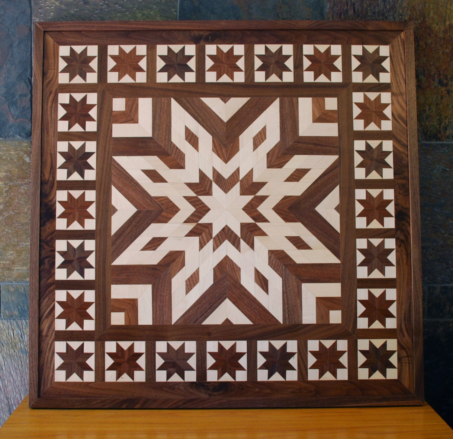 Barn Quilt Wood Quilt Art Star Quilt Quit Design Wall Art