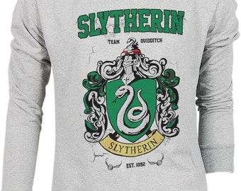 Slytherin Harry Potter Hogwarts Quidditch Team Festival Retro VTG Jumper Sweater Sweatshirt Long Sleeve Pullover Hoodie Hood S M L