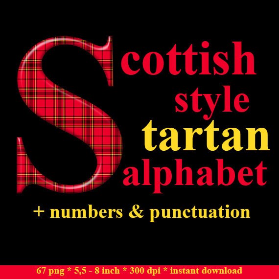 Plaid Pattern Font | tartan pattern digital alphabet clipart scottish plaid Plaid Pattern Font | tartan pattern digital alphabet clipart scottish plaid