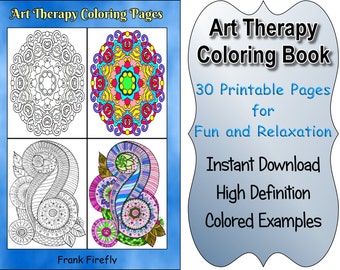 examples of art therapy coloring pages - photo #5
