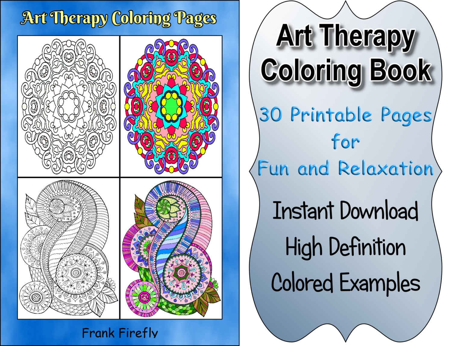 Download Art Therapy Coloring Book 30 Printable Coloring Pages