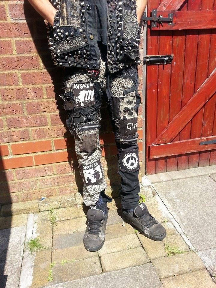 Raw crust punk trousers // pants dbeat