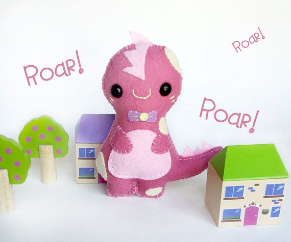 pink dinosaur plush