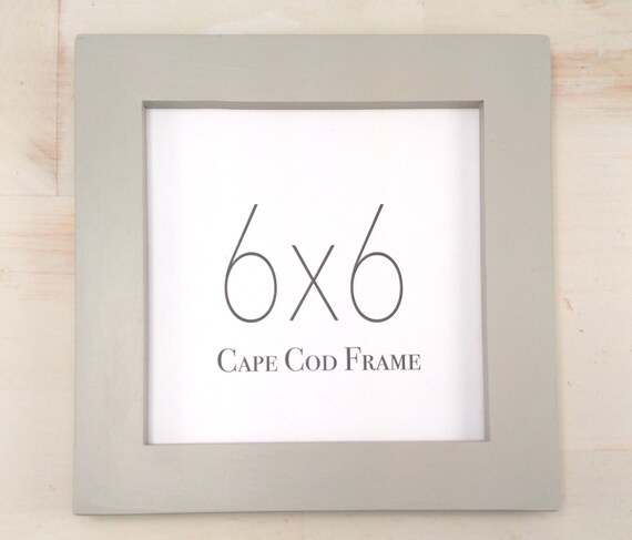 6x6 Picture Frame Solid Wood Wall Frame Square By CapeCodFrame 6x6 Picture Frame Solid Wood Wall Frame Square By CapeCodFrame