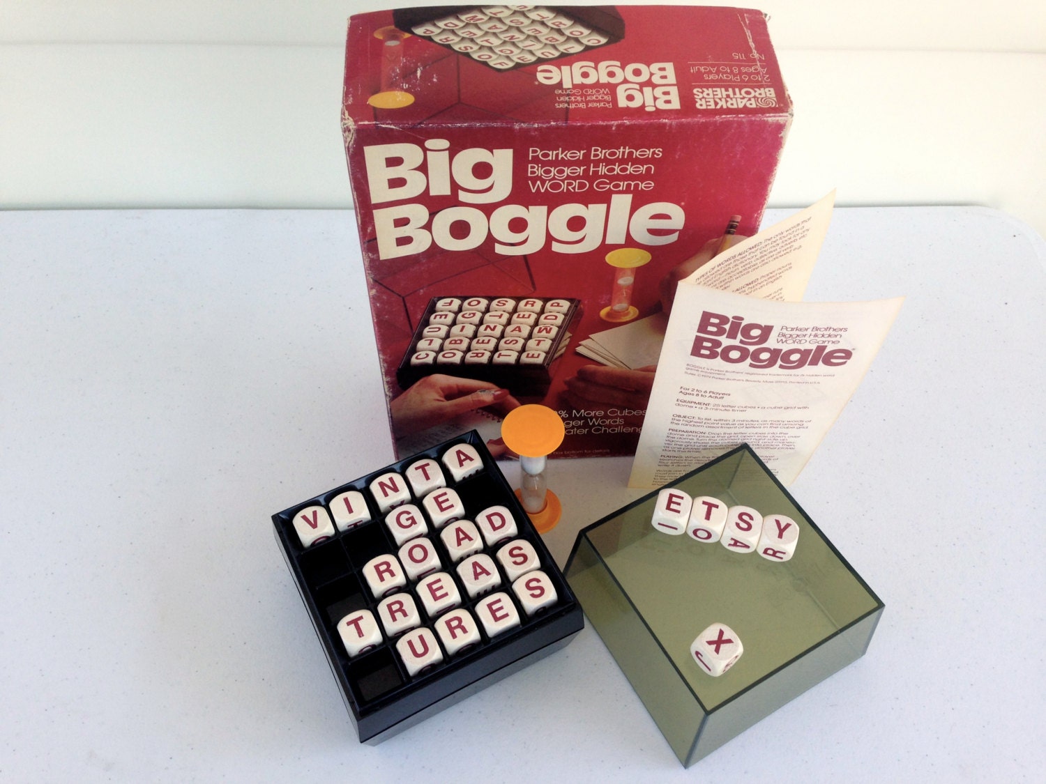 Vintage Family Game Big Boggle Parker Brothers