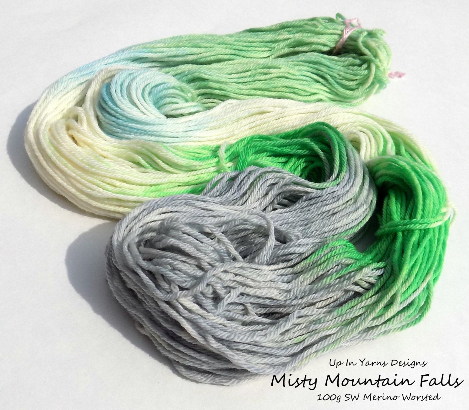 Hand Dyed Yarn Hand Painted Yarn Nature by UpInYarnsDesigns
