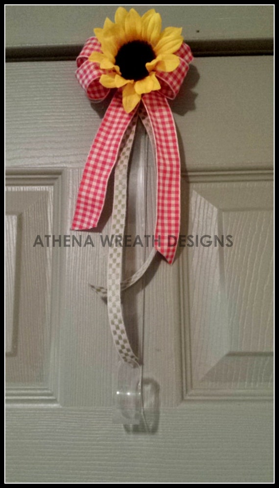 Wreath Hanger Decor Hanger Sunflower Decor by AthenaWreathDesigns