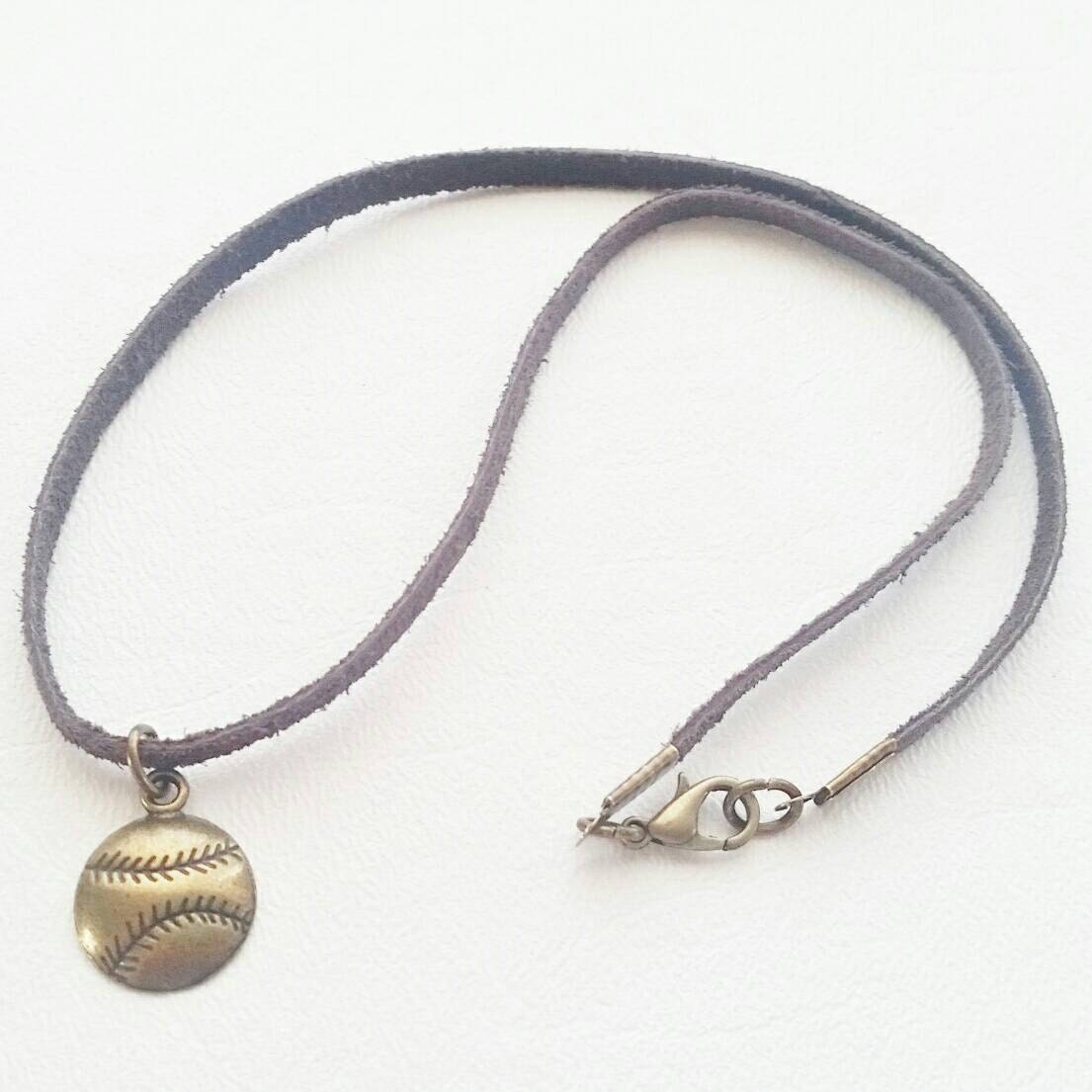 Boy's Baseball Diffuser Necklace Boys Diffuser by TheCuratedCarrot