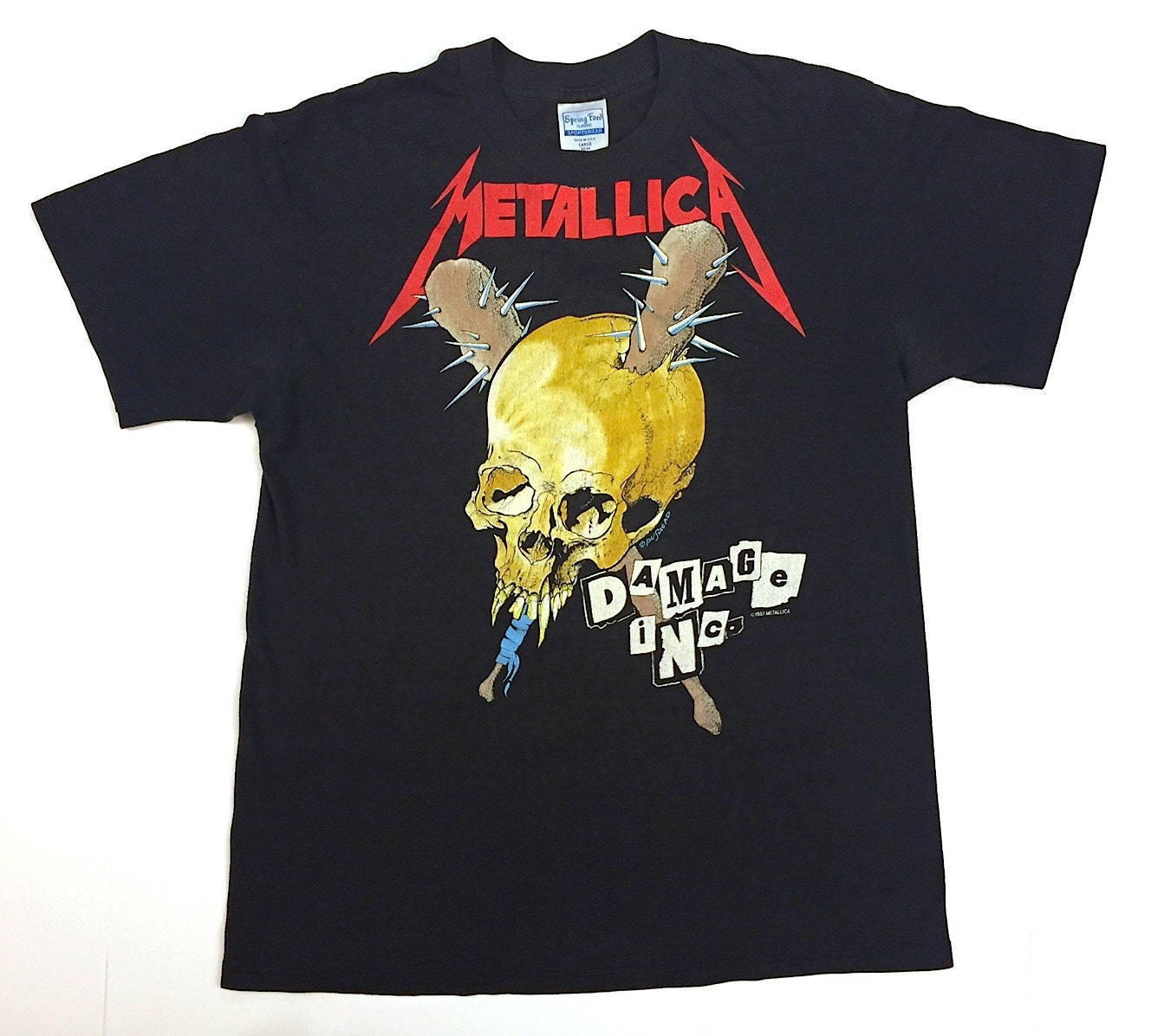 Vintage 80s METALLICA Damage Inc 1987 concert shirt
